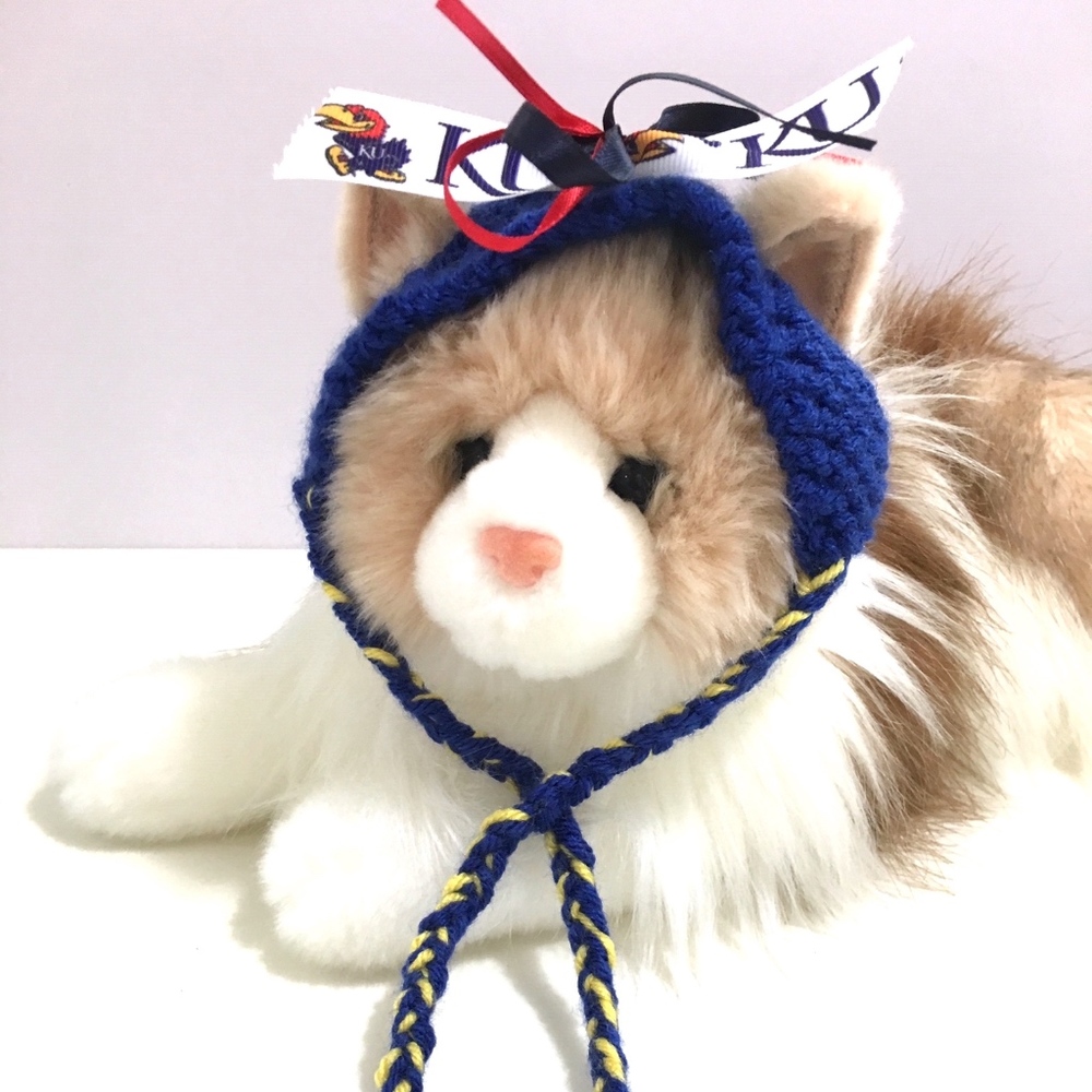 University Of Kansas JAYHAWKS Cat Hat *NEW*